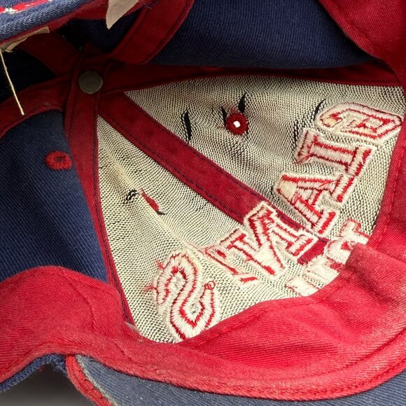 New York Giants NY Embroidered Baseball Cap Adjustable Blue & Red - Picture 6 of 9